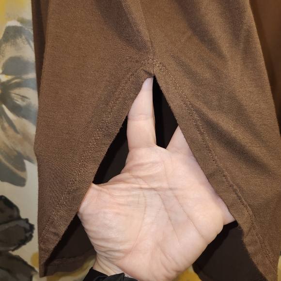 Fantastic Fawn brown long sleeve tunic top, size small - Picture 7 of 7
